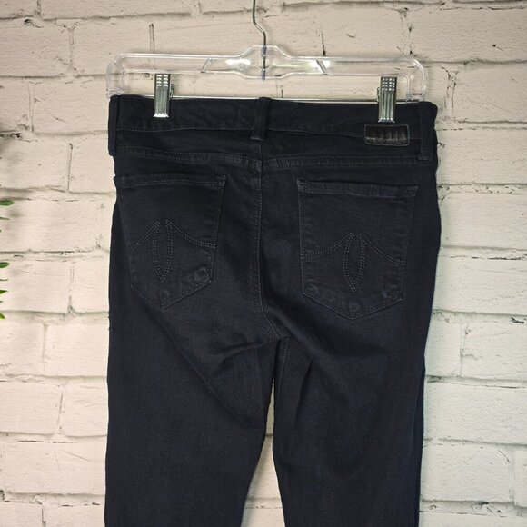 LEVEL 99 LILY SKINNY STRAIGHT LEG DARK DENIUM JEANS WOMENS SIZE 27 - Picture 4 of 6